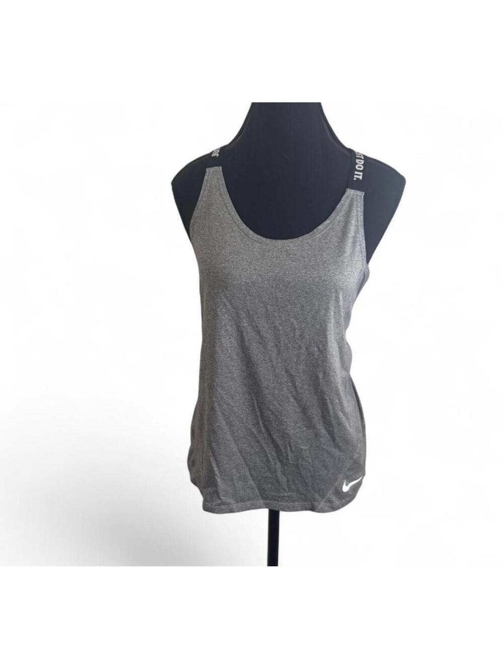 Nike grey athletic womens tank top size medium